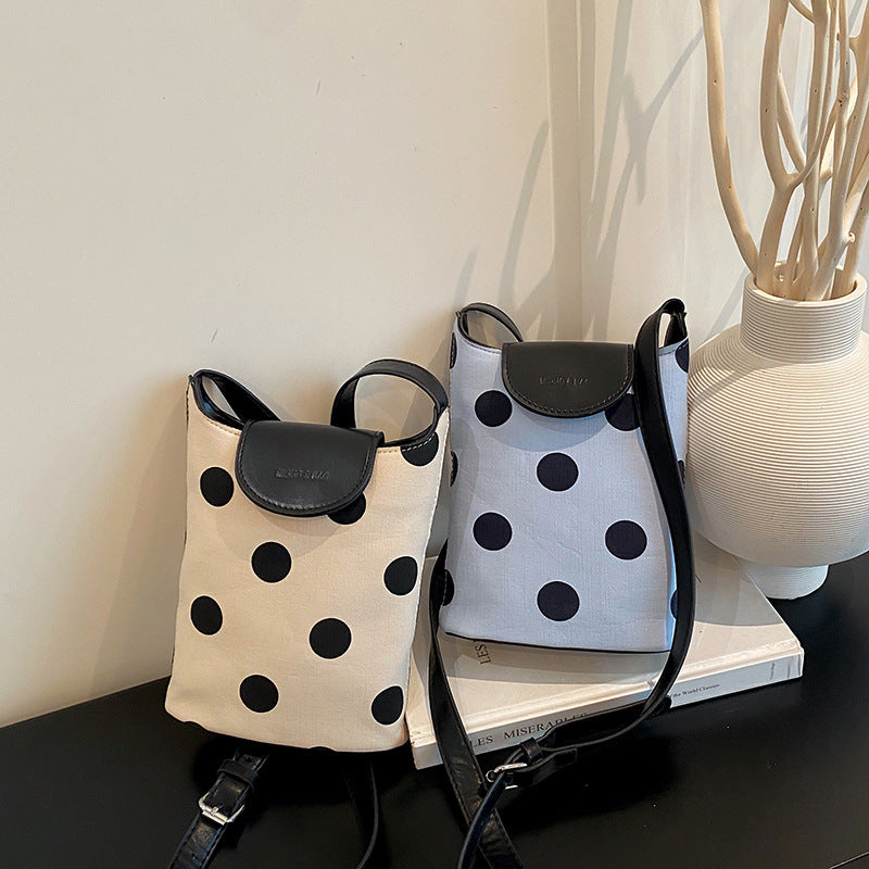WoStylish Dot-Patterned Mini Crossbody Bag