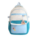 Leisure backpack with practical compartments