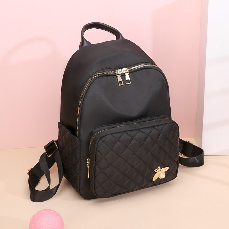 Quilted Vegan Leather Backpack