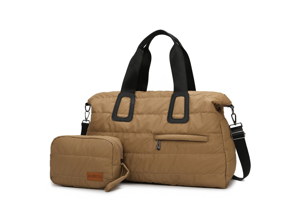 Versatile Quilted Travel Duffel Bag