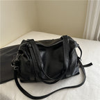 Luxurious Faux Leather Travel Tote Bag