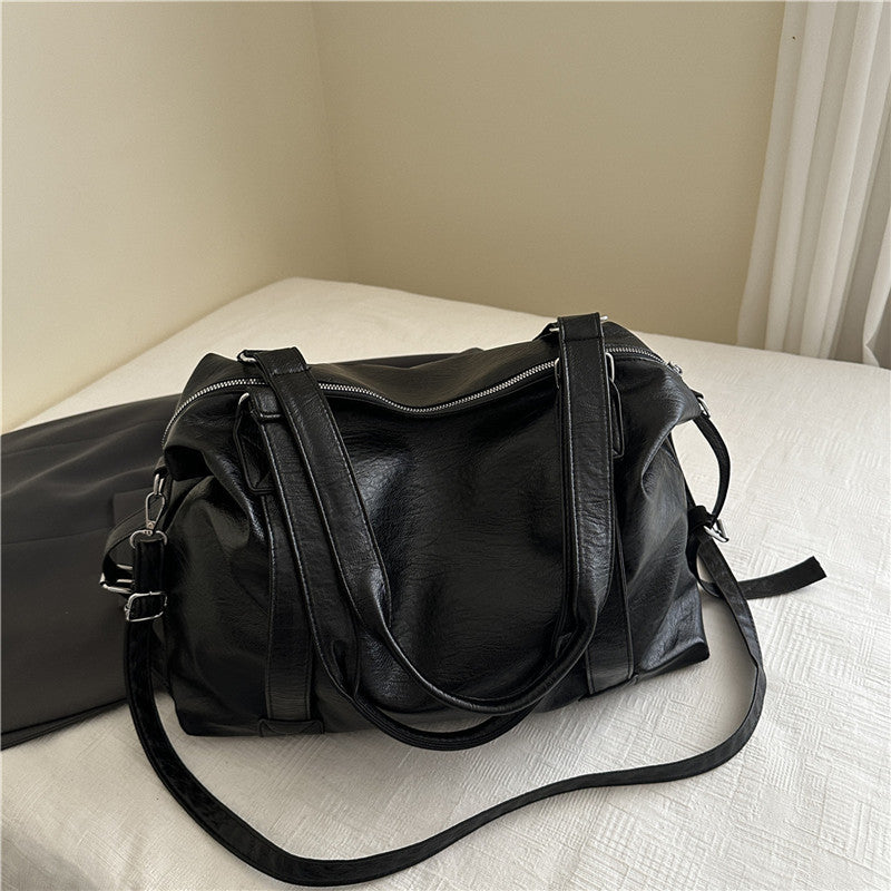 Luxurious Faux Leather Travel Tote Bag