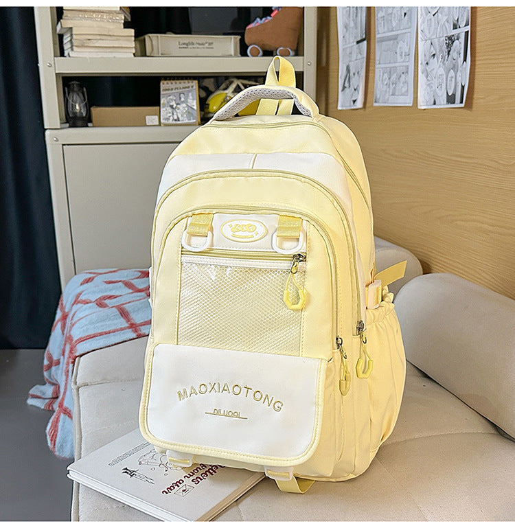 Stylish Utility School Backpack-https://detail.1688.com/offer/1057505730604.html-Calm Wears-Yellow-Calm Wears