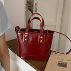 Women's mini bag with elegant structure and practical carrying handle