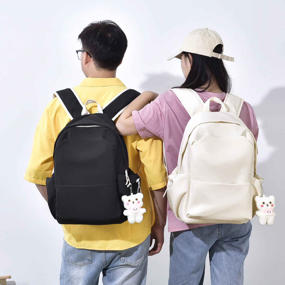 Practical leisure backpack with versatile compartments