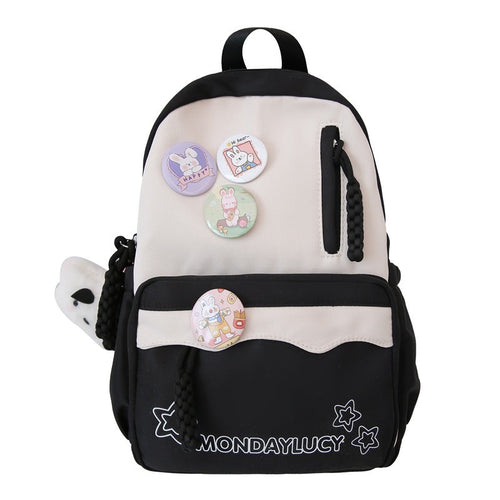 Cute Cartoon-Themed Mini School Backpack-https://detail.1688.com/offer/802831586650.html-Calm Wears-Black-Calm Wears