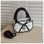 Quilted Mini Handbag with Heart Detail