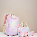 Stylish Leopard Print Backpack and Accessory Set