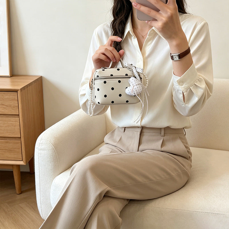 Chic Polka Dot Crossbody Bag