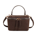 Women's structured shoulder bag with detachable carrying strap-https://detail.1688.com/offer/991205475766.html-Calm Wears-Braun-nothing-Calm Wears