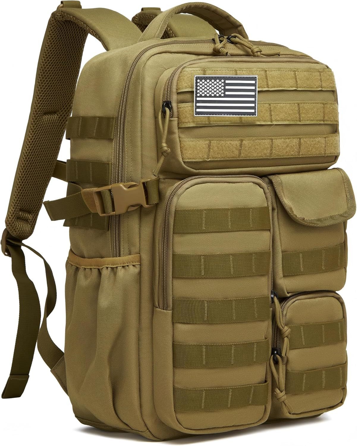 Tactical and Versatile Backpack-https://detail.1688.com/offer/1030688870419.html-Calm Wears-Dark khaki-16.8*27.9*44.96-Calm Wears