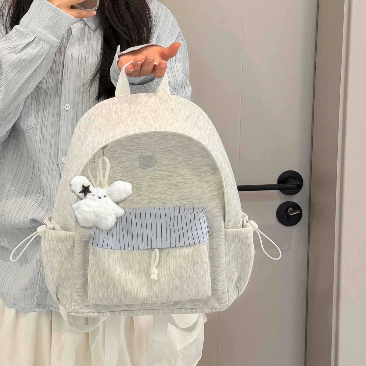 Casual Fabric Backpack Calm Wears