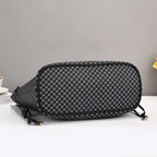 Women's elegant tote bag with detachable mini clutch-https://detail.1688.com/offer/796908687011.html-Calm Wears-Khaki-32-Calm Wears