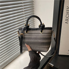 Woven Handheld Tote Bag