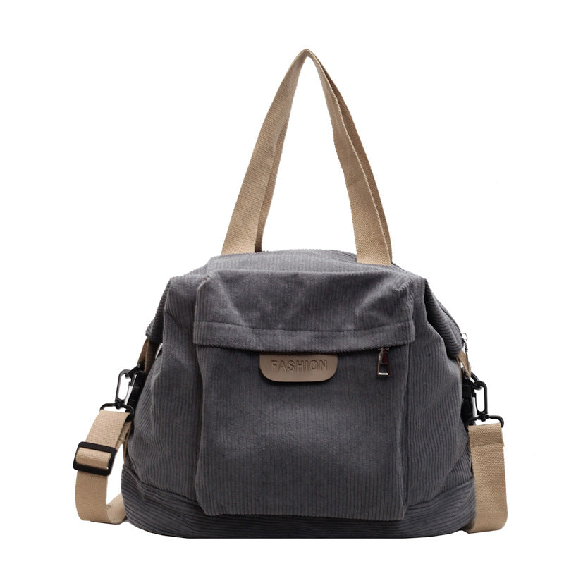 Corduroy Casual Shoulder Tote Bag