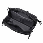 Messenger bag with versatile compartments and water-repellent material