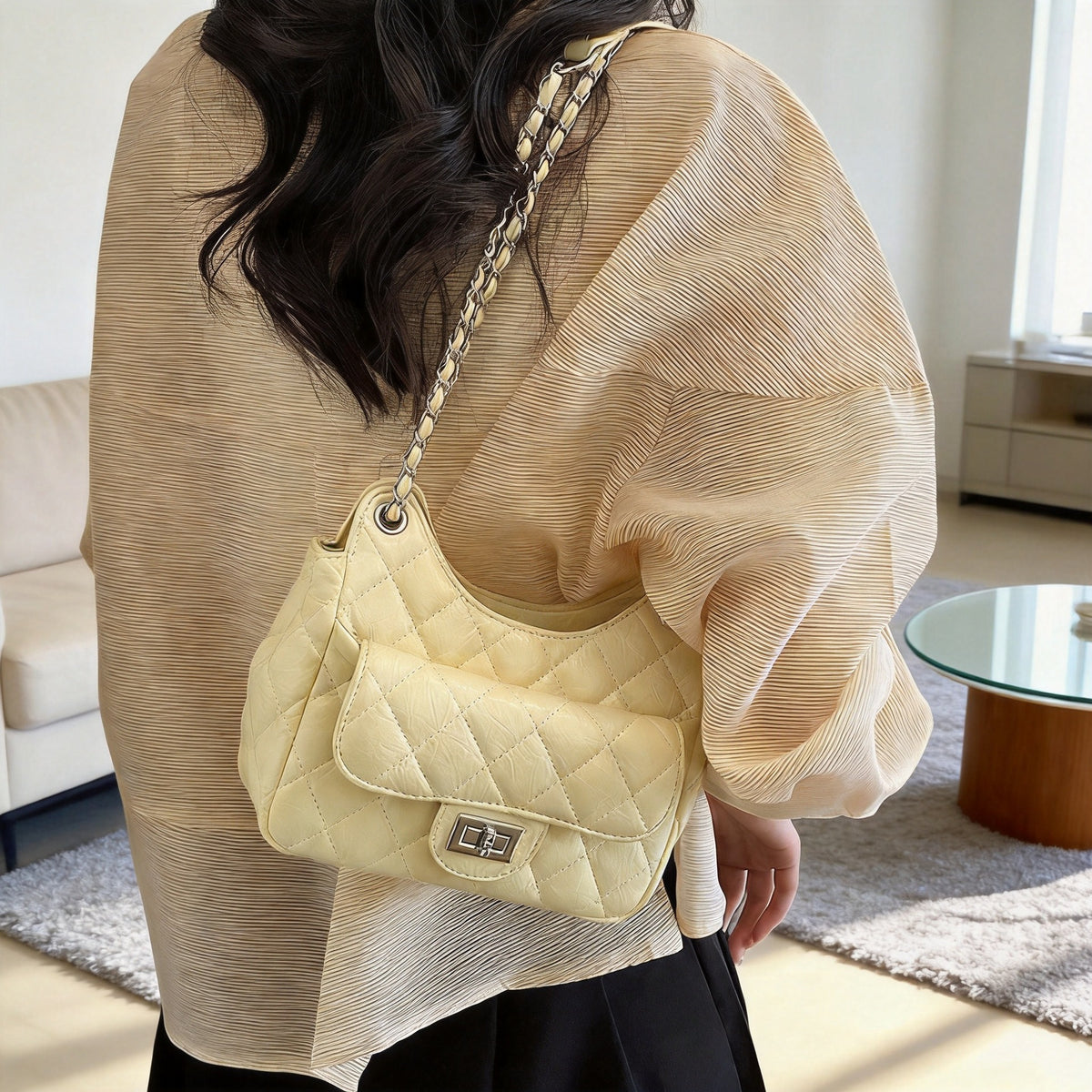 Quilted Evening Shoulder Bag