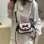 Adorable Bow-Embellished Crossbody Bag