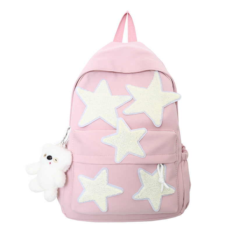 Fun Decorative Star-Patterned Backpack