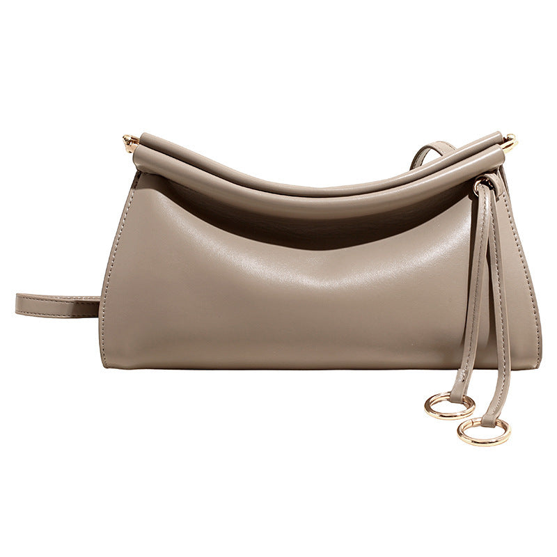 Women's elegant shoulder bag with modern, curved design-https://detail.1688.com/offer/1001779727982.html-Calm Wears-Gray-nothing-Calm Wears