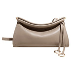 Women's elegant shoulder bag with modern, curved design-https://detail.1688.com/offer/1001779727982.html-Calm Wears-Gray-nothing-Calm Wears