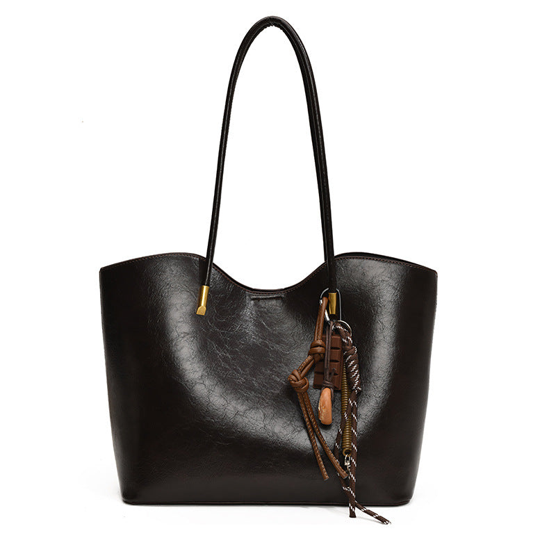 Women's high-quality tote bag with elegant design-https://detail.1688.com/offer/849985092289.html-Calm Wears-Braun-Size: no pendants-Calm Wears