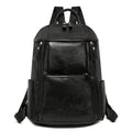 Elegant Multi-Compartt Faux Leather Backpack