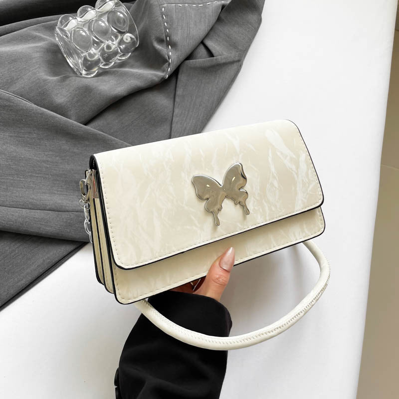 WoChic Designer Handbag with Butterfly Accent