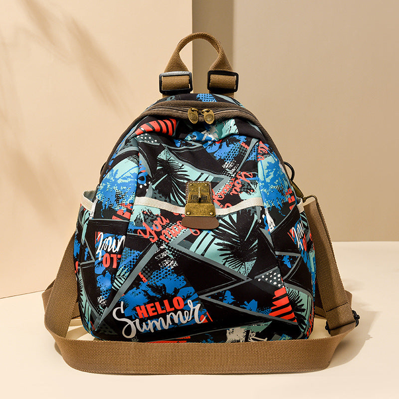 Trendy Graphic Print Backpack