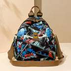 Trendy Graphic Print Backpack