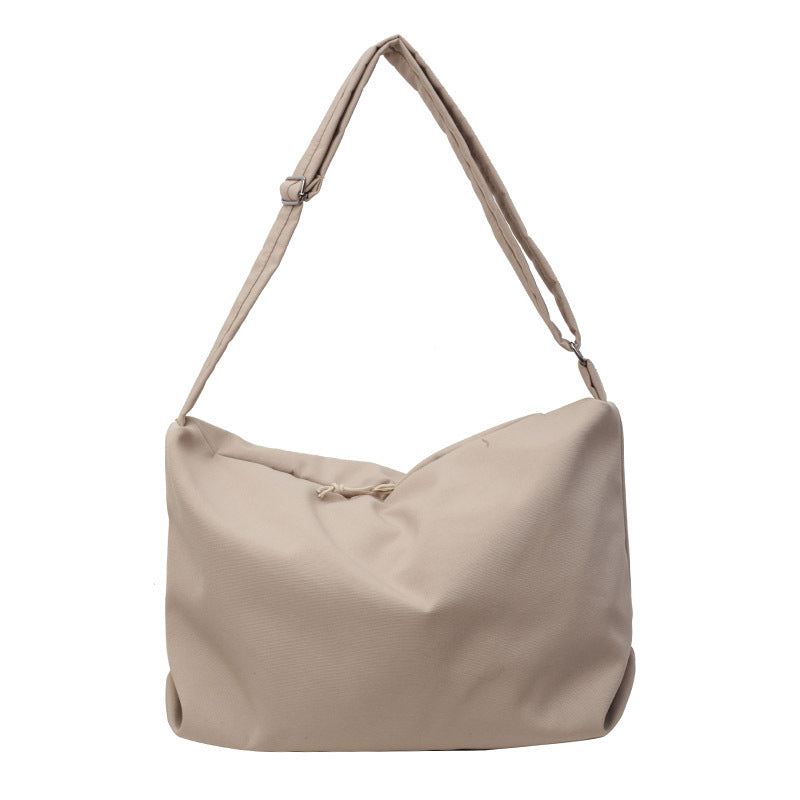 Contoured Soft Fabric Shoulder Bag Calm Wears