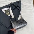 Stylish Textured Snakeskin Effect Handbag