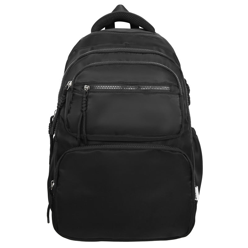 Leisure backpack with multiple compartments and ergonomic carrying system