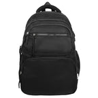 Leisure backpack with multiple compartments and ergonomic carrying system