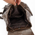 Retro Chic Vegan Leather Backpack