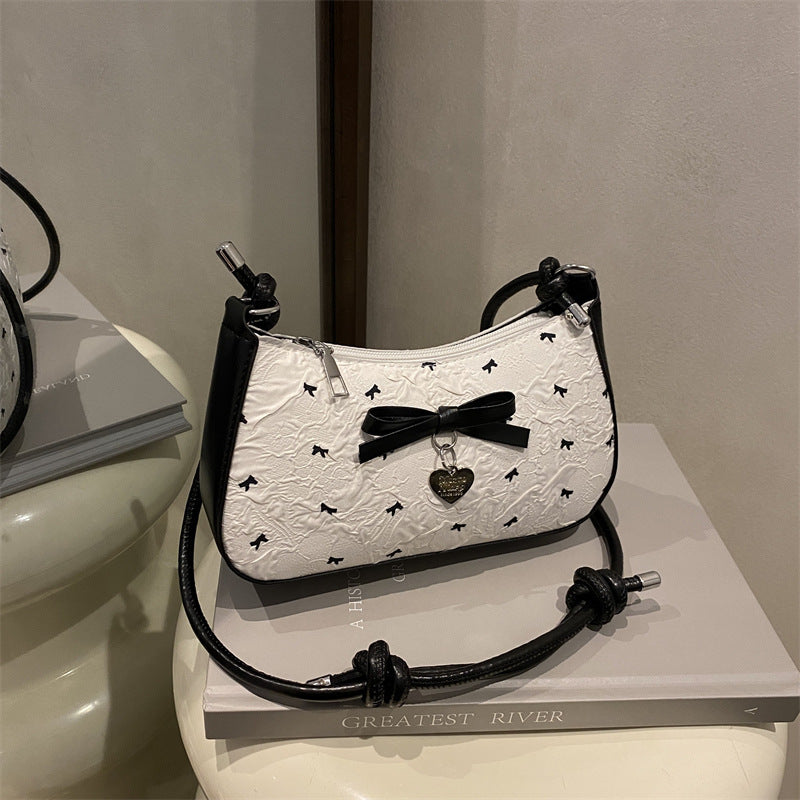 Charming Bow Embellished Handbag