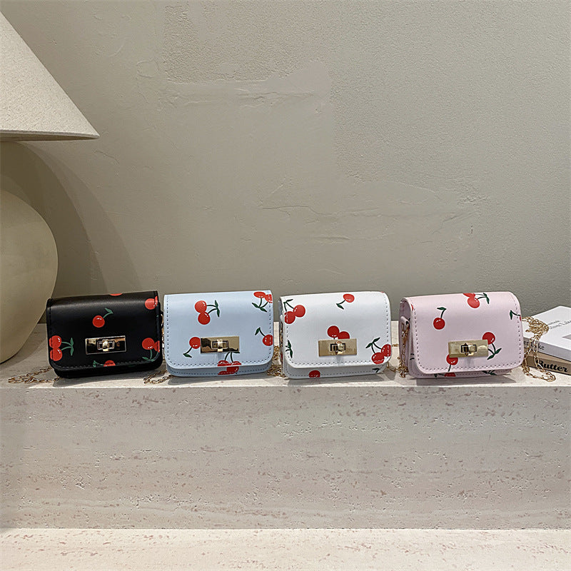 Ladies Mini Clutch with fruity cherry design