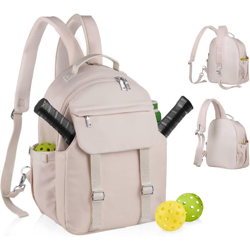 Sport backpack with special compartments for sports equipment-https://detail.1688.com/offer/957379900001.html-Calm Wears-White beige-7*11*14 inch-Calm Wears
