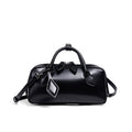 Structured Leather Mini Satchel