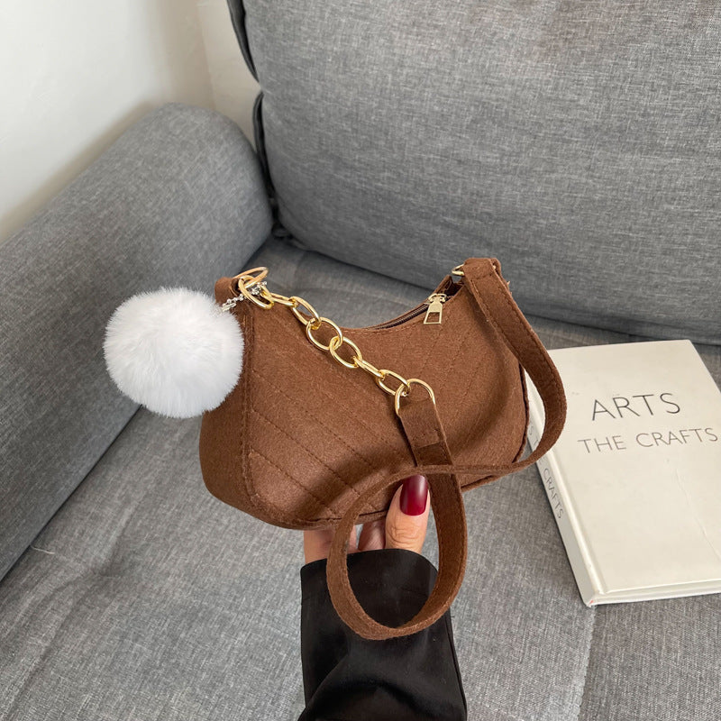 WoStylish Faux Fur Mini Handbag