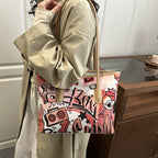 Women's Tote Bag with imaginative space travel motif-https://detail.1688.com/offer/1005232288918.html-Calm Wears-White-Size: no pendants-Calm Wears