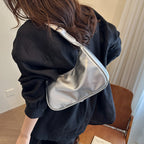 Vintage-Inspired Soft Patent Leather Handbag
