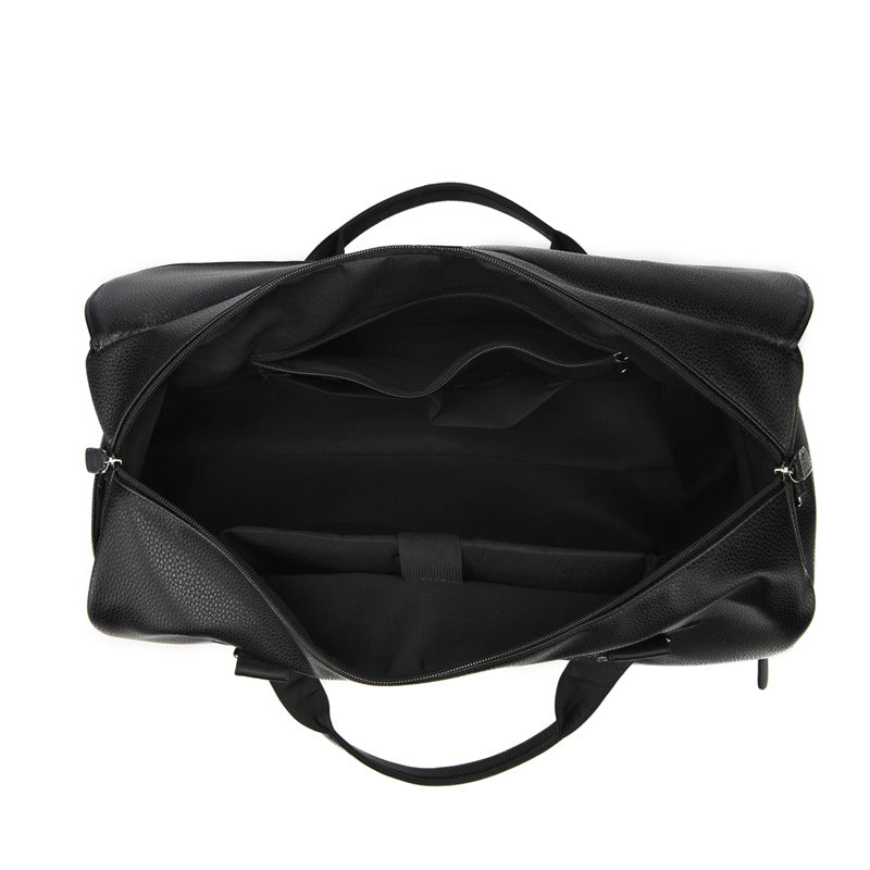 Premium Leather Weekender Duffel Bag