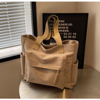 Multi-Pocket Utility Tote Bag