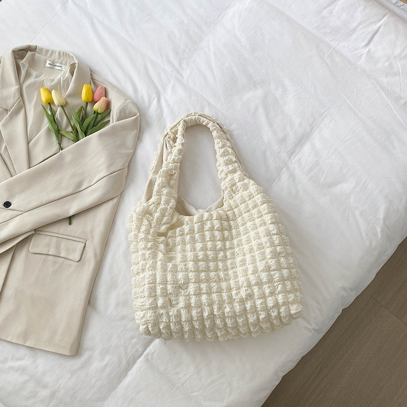 Women's tote bag with textured design-https://detail.1688.com/offer/773045196276.html-Calm Wears-Beige-nothing-Calm Wears