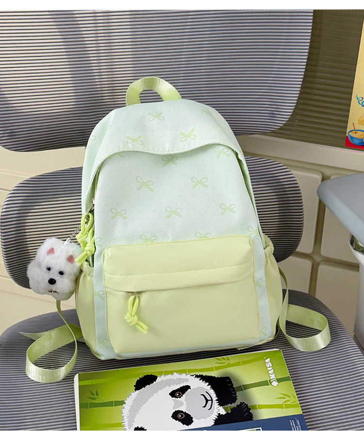 Whimsical Pattern Casual School Backpack-https://detail.1688.com/offer/1059285646697.html-Calm Wears-Green-Calm Wears