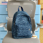 Casual Lightweight Backpack with Polka Dot Design