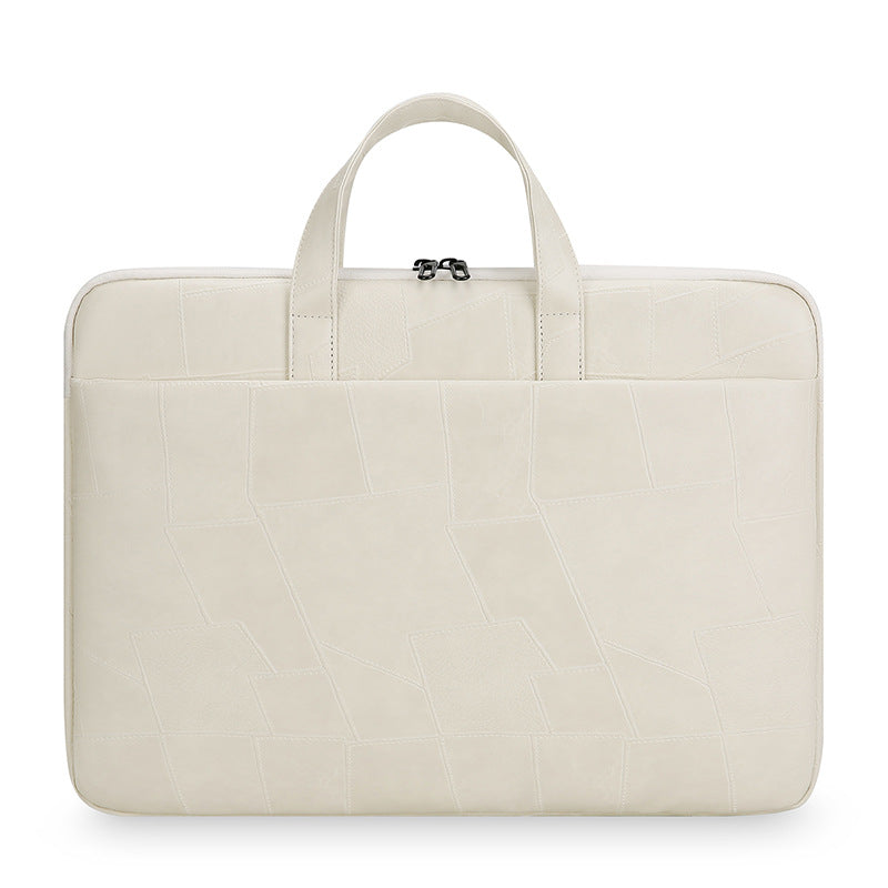 Premium Patchwork Leather Laptop Bag