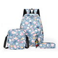 Backpack set with practical shoulder bag and pencil case
