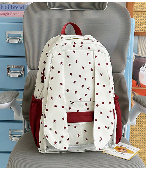 Comfortable Star-Printed School Backpack-https://detail.1688.com/offer/1064754018556.html-Calm Wears-Red-Calm Wears